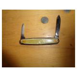 2 BLADE POCKETKNIFE  / HANDLE DAMAGE