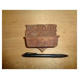 WINCHESTER CAST IRON MATCH SAFE