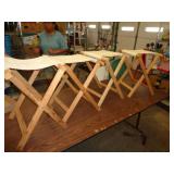 4 - CANVAS CAMP STOOLS / UT