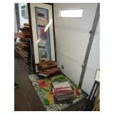 STACK OF PRINTS & FRAMES / LW