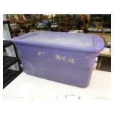 PURPLE TOTE W LID / UT