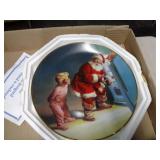 1995 FRANKLIN MINT SANTA COCA COLA PLATE