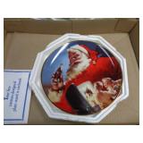 1995 FRANKLIN MINT SANTA COCA COLA PLATE
