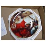 1995 FRANKLIN MINT SANTA COCA COLA PLATE