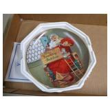 1995 FRANKLIN MINT SANTA COCA COLA PLATE