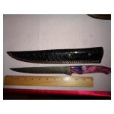 DAMASCUS STYLE LONG KNIFE