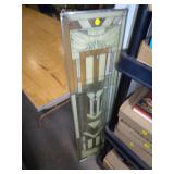 ENAMELED GLASS DECOR 42" X 10"