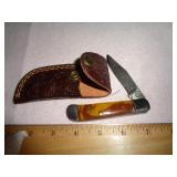 DAMASCUS STYLE POCKET KNIFE