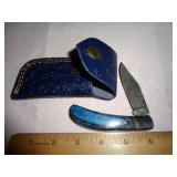 DAMASCUS STYLE POCKET KNIFE