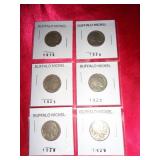 6 - BUFFALO NICKELS