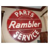 RAMBLER PARTS METAL SIGN / FR RAMBLER PARTS METAL SIGN / FR