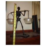 SKELETON FIGURE CAST IRON & GLASS / FR SKELETON FIGURE CAST IRON & GLASS / FR