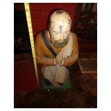 HEAVY CAST IRON PRAYING FIGURE / FR HEAVY CAST IRON PRAYING FIGURE / FR