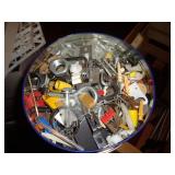 3 - TINS OF HARDWARE & MISC. /. DR CLOSET 3 - TINS OF HARDWARE & MISC. /. DR CLOSET