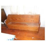 CHURCH PEW 60'L X 30'T X 13'D / UPSTAIRS CHURCH PEW 60'L X 30'T X 13'D / UPSTAIRS