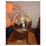 DISCO BALL APPROX 20' NEEDS REPAIR / UPSTAIRS DISCO BALL APPROX 20' NEEDS REPAIR / UPSTAIRS