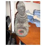 SKELETON CANDLE HOLDER / PLASTER / CR SKELETON CANDLE HOLDER / PLASTER / CR