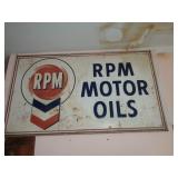 RPM METAL OIL SIGN / 56' L X 32' W / K RPM METAL OIL SIGN / 56' L X 32' W / K