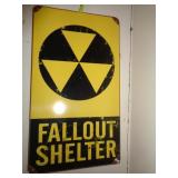 FALL OUT SHELTER SIGN 14' X 8' / K HALLWAY FALL OUT SHELTER SIGN 14' X 8' / K HALLWAY