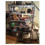 EVERYTHING ON METAL SHELF & SHELF / BSMT EVERYTHING ON METAL SHELF & SHELF / BSMT