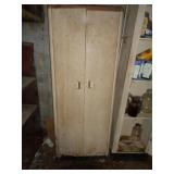 2 DOOR METAL CABINET 53" X 23"  H2