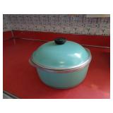 TURQUOISE CLUB ALUMINUM PAN W LID / K
