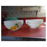 2 FRUIT FIRE KING BOWLS /  K