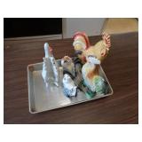 LOT OF 5 CHICKENS / K