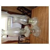 TWO OIL LAMPS / DR