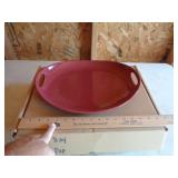 LONGABERGER CONTOUR TRAY PAPRIKA LONGABERGER CONTOUR TRAY PAPRIKA