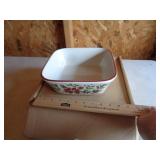 LONGABERGER NATURES GARLAND SQUARE BOWL LONGABERGER NATURES GARLAND SQUARE BOWL