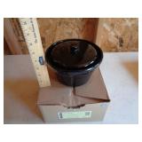 LONGABERGER SMALL CASSEROLE EBONY LONGABERGER SMALL CASSEROLE EBONY