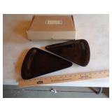 LONGABERGER PIZZA PLATES EBONY LONGABERGER PIZZA PLATES EBONY