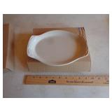 LONGABERGER SMALL OVAL PLATTER IVORY LONGABERGER SMALL OVAL PLATTER IVORY