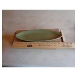 LONGABERGER LONG OVAL TRAY SAGE LONGABERGER LONG OVAL TRAY SAGE