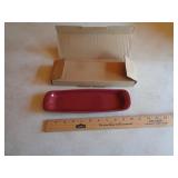 LONGABERGER OLIVE PLATE PAPRIKA LONGABERGER OLIVE PLATE PAPRIKA