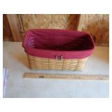 LONGABERGER RED LINED BASKET LONGABERGER RED LINED BASKET