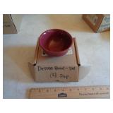 LONGABERGER SMALL DESSERT BOWL PAPRIKA LONGABERGER SMALL DESSERT BOWL PAPRIKA
