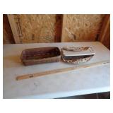 LONGABERGER BASKET WITH CASSEROLE LONGABERGER BASKET WITH CASSEROLE