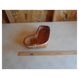 LONGABERGER BOOT BASKET / RED STOCKING LONGABERGER BOOT BASKET / RED STOCKING