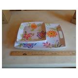 LONGABERGER 4 PLATES 2 TRAYS / PLASTIC LONGABERGER 4 PLATES 2 TRAYS / PLASTIC