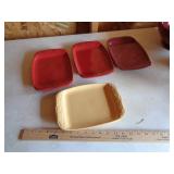 LONGABERGER 4 PLATES LONGABERGER 4 PLATES