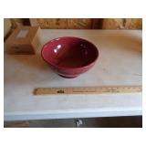 LONGABERGER LARGE PAPRIKA FOOTED BOWL LONGABERGER LARGE PAPRIKA FOOTED BOWL