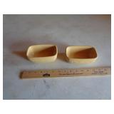 LONGABERGER 2 BUTTERNUT SMALL BOWLS LONGABERGER 2 BUTTERNUT SMALL BOWLS