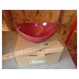 LONGABERGER CONTOUR BOWL PAPRIKA LONGABERGER CONTOUR BOWL PAPRIKA