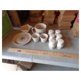LONGABERGER LOT OF LOOSE BLUE 11 ITEMS LONGABERGER LOT OF LOOSE BLUE 11 ITEMS