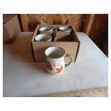 LONGABERGER SET OF 4 FALL FOLIAGE MUGS LONGABERGER SET OF 4 FALL FOLIAGE MUGS