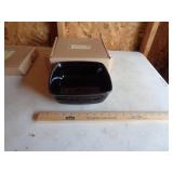 LONGABERGER SQUARE SERVING BOWL EBONY LONGABERGER SQUARE SERVING BOWL EBONY
