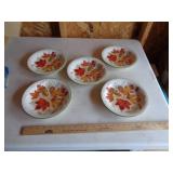 LONGABERGER SET OF 6 FALL FOLIAGE PLATES LONGABERGER SET OF 6 FALL FOLIAGE PLATES