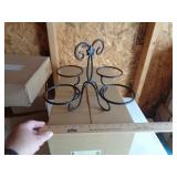LONGABERGER WROUGHT IRON DESSERT BOWL HOLDER LONGABERGER WROUGHT IRON DESSERT BOWL HOLDER